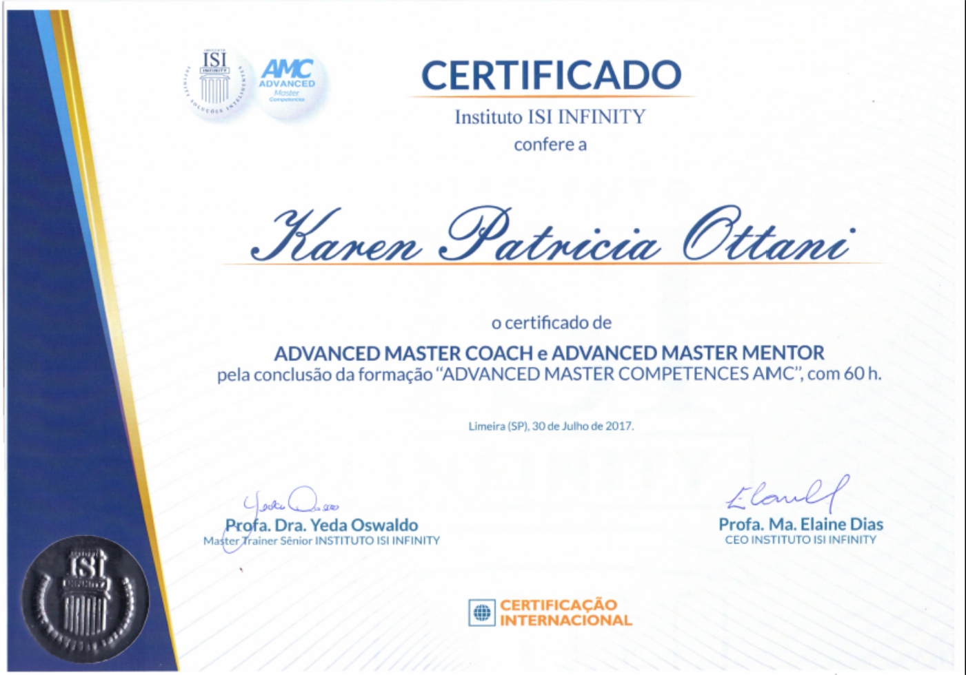 Advanced Master Coach e Advanced Master Mentor